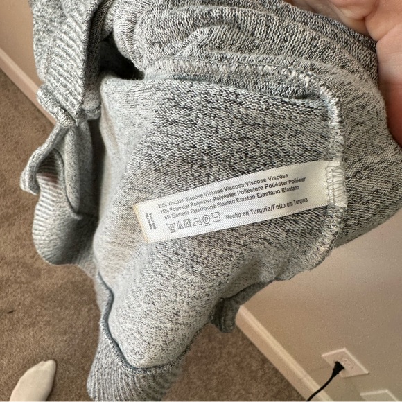 Anthropologie Saturday Sunday Gray Button Up Turtle Pullover Sweater Tunic - Picture 5 of 7